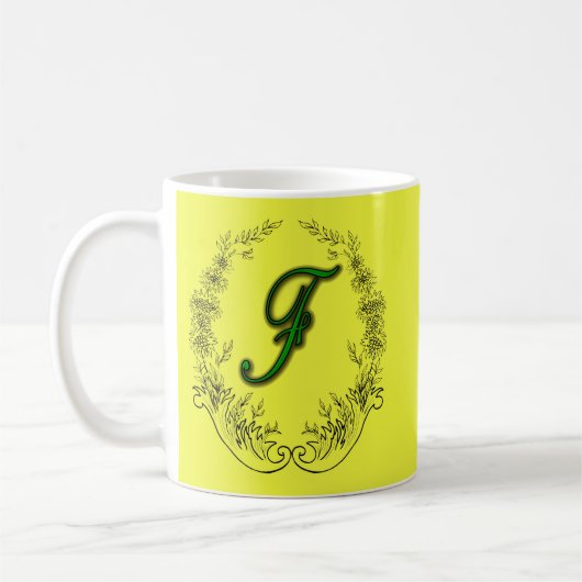 Buchstaben Kaffeetasse (Links)