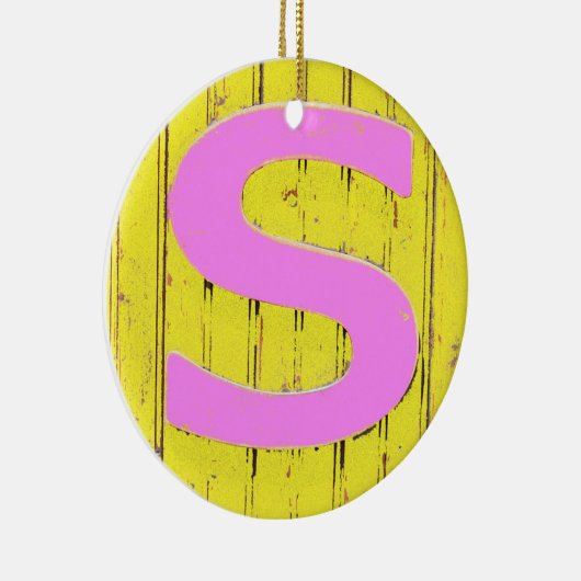 Buchstaben Keramik Ornament (Rechts)