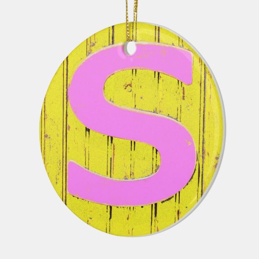 Buchstaben Keramik Ornament (Links)