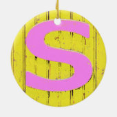 Buchstaben Keramik Ornament (Hinten)