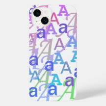 Buchstaben-Konfetti "A" iPhone-Hülle