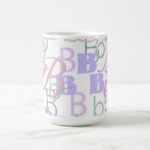 Buchstaben-Konfetti "B" Kaffeetasse (Mittel)