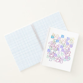 Buchstaben-Konfetti "B" Notizblock