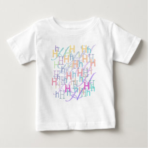 Buchstaben-Konfetti "H" Baby T-shirt