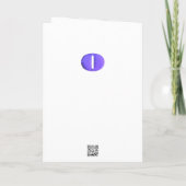 Buchstaben Konfetti "O" Karte (Rückseite)