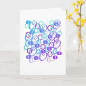 Buchstaben Konfetti "O" Karte (Gelbe Blume)