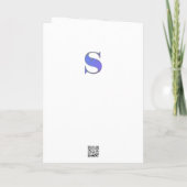 Buchstaben Konfetti "S" Karte (Rückseite)