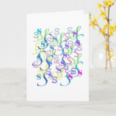Buchstaben Konfetti "S" Karte (Gelbe Blume)