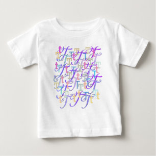 Buchstaben-Konfetti "T" Baby T-shirt