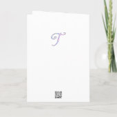 Buchstaben Konfetti "T" Karte (Rückseite)