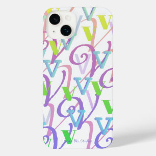 Buchstaben Konfetti "V" iPhone-Hülle iPhone 14 Plus Hülle