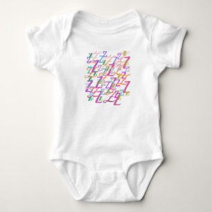 Buchstaben Konfetti "Z" Baby Strampler