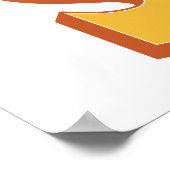 Buchstaben-Kunstposter, S-Monogramm, fette Initial Poster (Ecke)