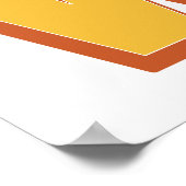 Buchstaben-Kunstposter, W-Monogramm, fette Typinit Poster (Ecke)