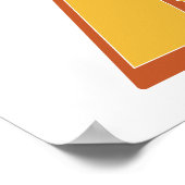 Buchstaben-Kunstposter, X-Monogramm, fette Typinit Poster (Ecke)