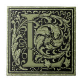 Buchstaben L Monogramm Fliese (Vorderseite)