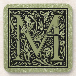 Buchstaben M Monogramm Untersetzer