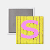 Buchstaben Magnet (Vorderseite/Rückseite)