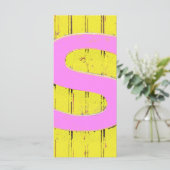 Buchstaben Menükarte (Stehend Vorderseite)