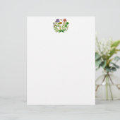 Buchstaben mit botanischer Illustrationsdesign (Stehend Vorderseite)