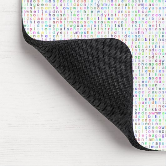 Buchstaben Mousepad (Ecke)