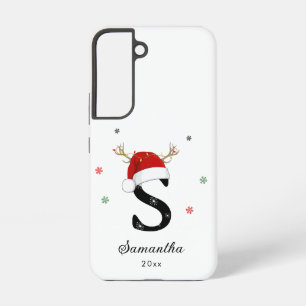 Buchstaben Name Santa Hut   Monogramm   Benutzerde Samsung Galaxy Hülle