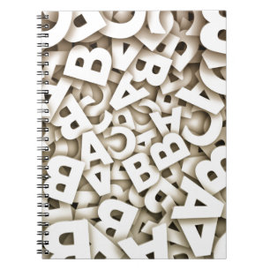 Buchstaben Notizblock