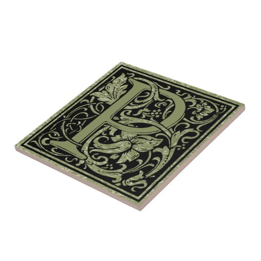 Buchstaben P Monogramm Fliese (Seite)