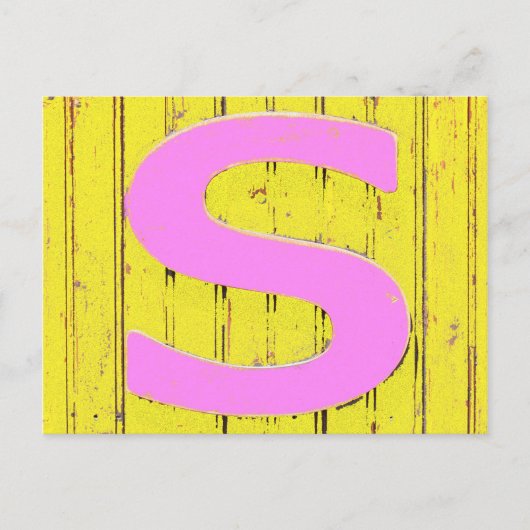 Buchstaben Postkarte (Vorderseite)