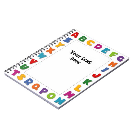Buchstaben Rahmen Notizblock (Linke Seite)