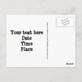 Buchstaben Rahmen Postkarte (Rückseite)