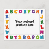 Buchstaben Rahmen Postkarte (Vorderseite)