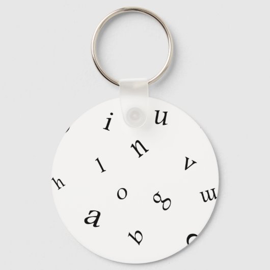 Buchstaben Schlüsselanhänger (Vorderseite)