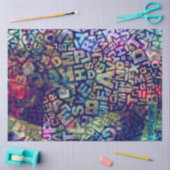 Buchstaben Schriftart Hintergrund Seidenpapier (Basteln)