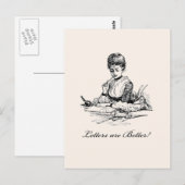 Buchstaben sind besser postkarte (Vorne/Hinten)