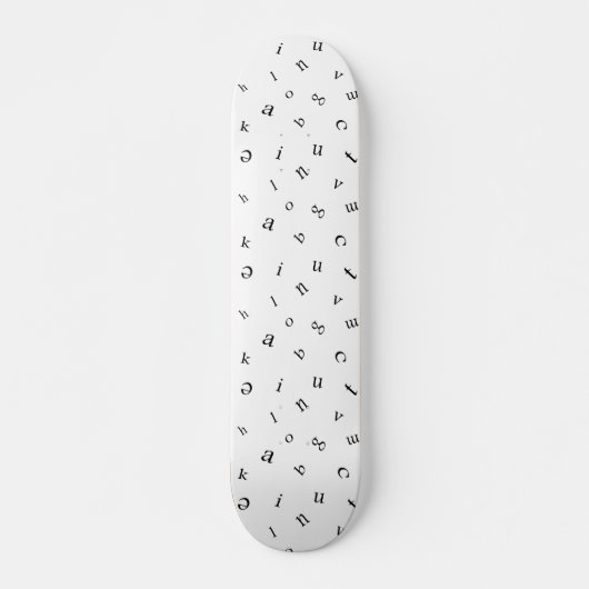 Buchstaben Skateboard (Vorne)
