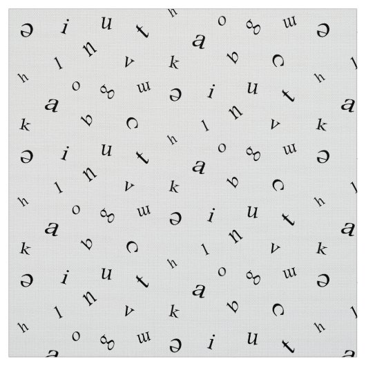 Buchstaben Stoff (Muster)