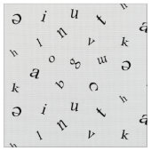 Buchstaben Stoff (Nahaufnahme)