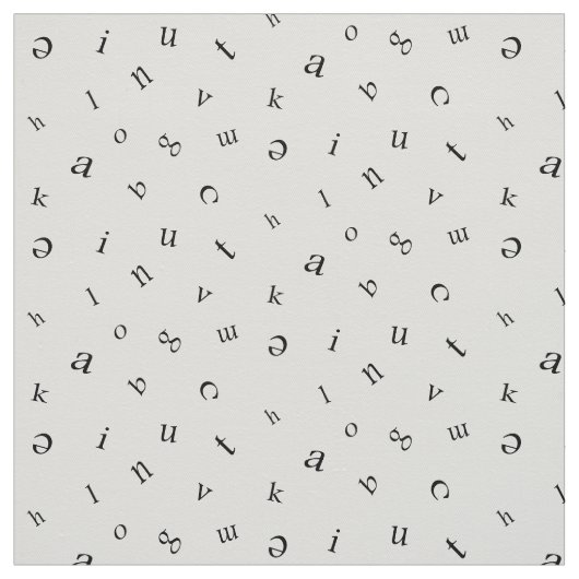 Buchstaben Stoff (Muster)