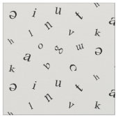 Buchstaben Stoff (Nahaufnahme)