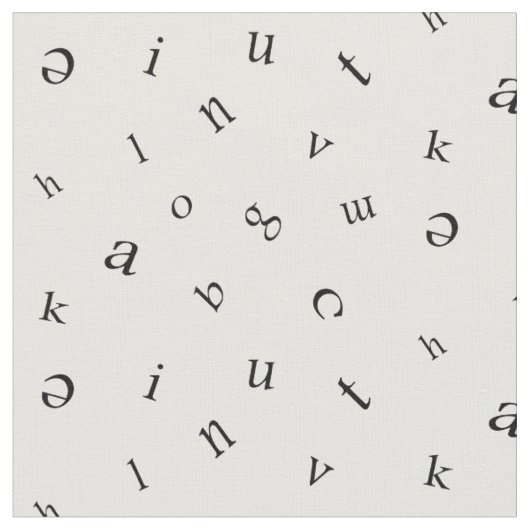 Buchstaben Stoff (Nahaufnahme)