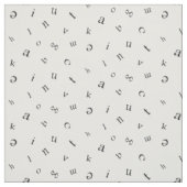 Buchstaben Stoff (Muster)