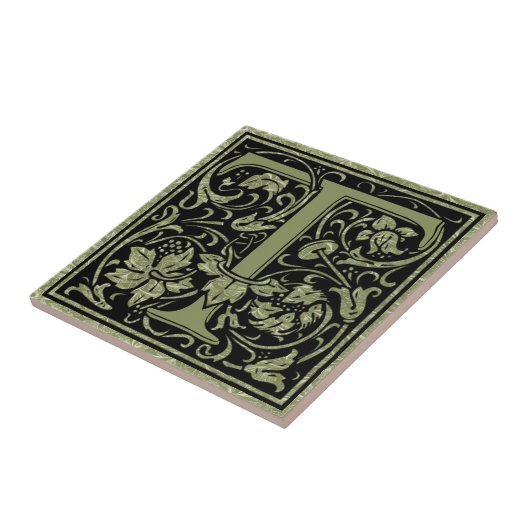 Buchstaben T Monogramm Fliese (Seite)