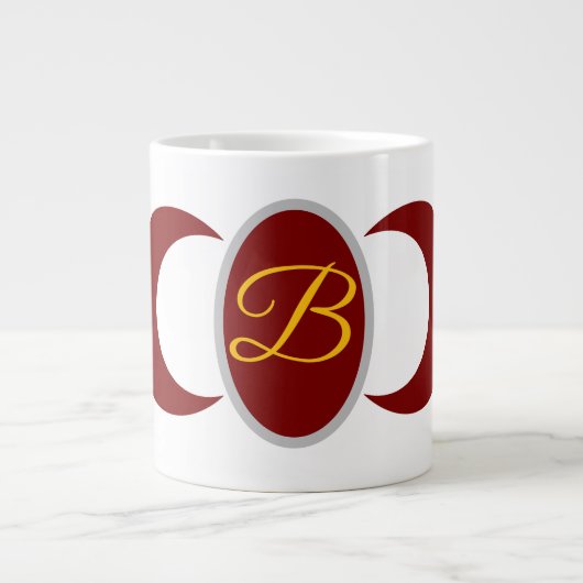 Buchstaben-Tasse Jumbo-Tasse (Vorderseite)