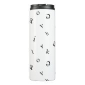 Buchstaben Thermosbecher (Rückseite)