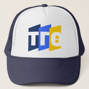Buchstaben Trucker Hat - Marine mit 55. Logo Buchs Truckerkappe