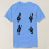 Buchstaben U bis X T-Shirt (Design vorne)