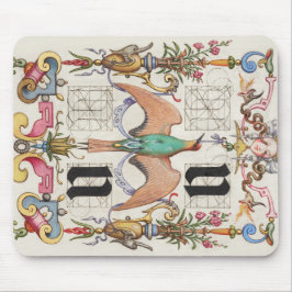 Buchstaben U und V Mira Calligraphiae Kalligraphie Mousepad