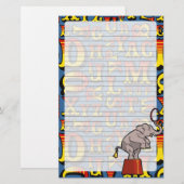 Buchstaben vom Zirkus, Briefpapier (Vorne/Hinten)
