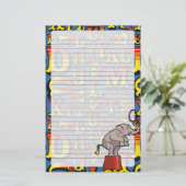 Buchstaben vom Zirkus, Briefpapier (Stehend Vorderseite)